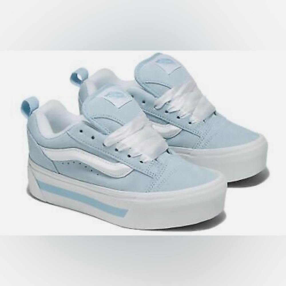 New Vans Knu stack vintage satin dream blue women’s size 9, men’s size 7.5 - Picture 2 of 11